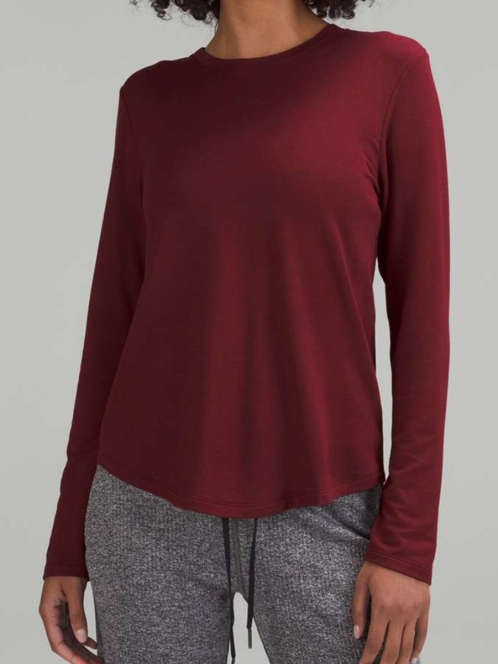 Lululemon Love Modal Fleece Long-Sleeve Shirt size 6